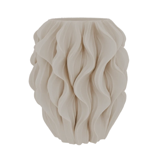 Wavy Pleated Vase