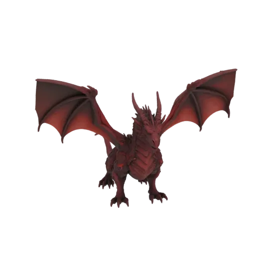 Dark Fantasy Runic Dragon Boss Miniature STL