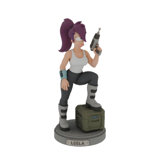 Leela Action Figure 3D Model