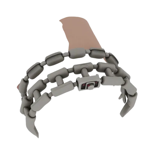 Beaded Bracelet scene ready 3D model, turntable hero render, showing bracelet silhouette and surface contrast.