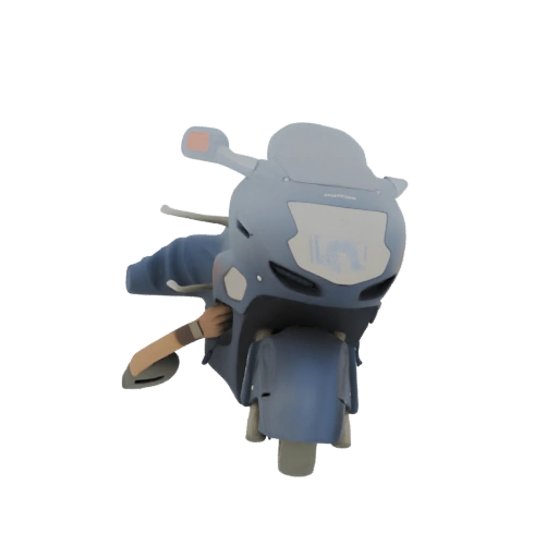 Sportbike Motorcycle 3D Model