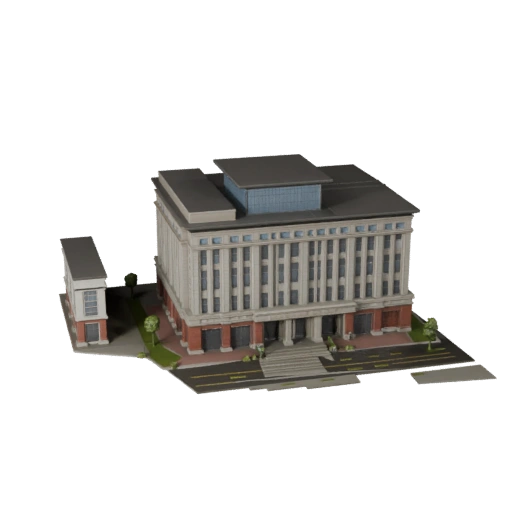 3D модель здания театра для Unreal - Asset для реального времени
