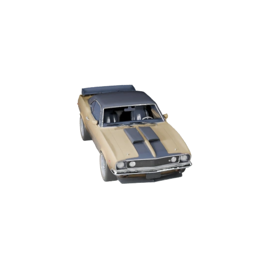 Modelo 3D de Coche Musculoso Vintage para Unity - Activo en Tiempo Real