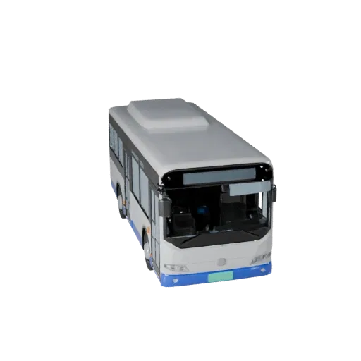 High Poly City Bus 3D Model for Studio Renders PBR Asset