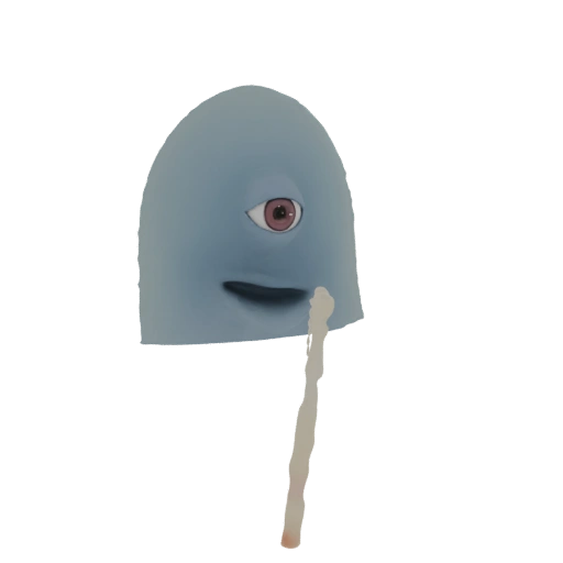 Blue Blob Creature with Eye