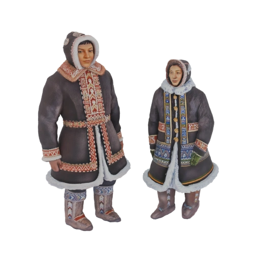 Traditional Arctic Dwellers Figurines