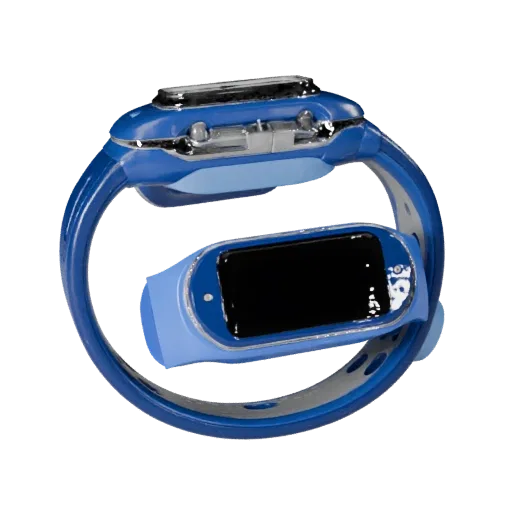 Fitness Clip Tracker High Poly 3D model, close-up studio render, showing silicone, wearable fit.