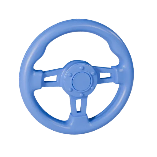 Printable Steering Wheel STL 3D Model for Collectibles &