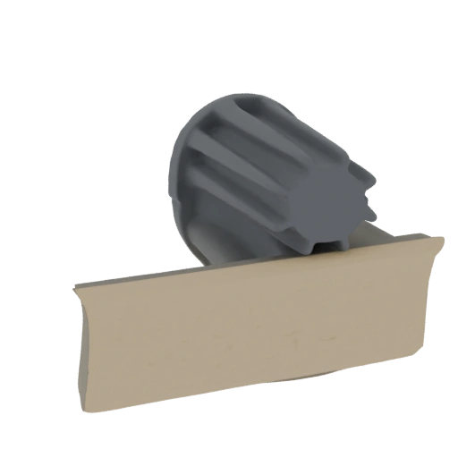 Fluted Knob with Base