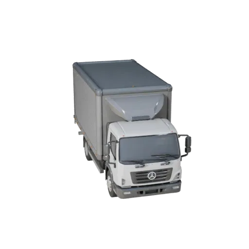 Printable Box Truck STL 3D Model - Display & Collectibles