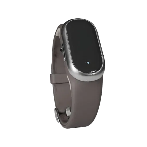 Fitness Style Band Realistic 3D model, three-quarter studio render, showing silicone, wearable fit.