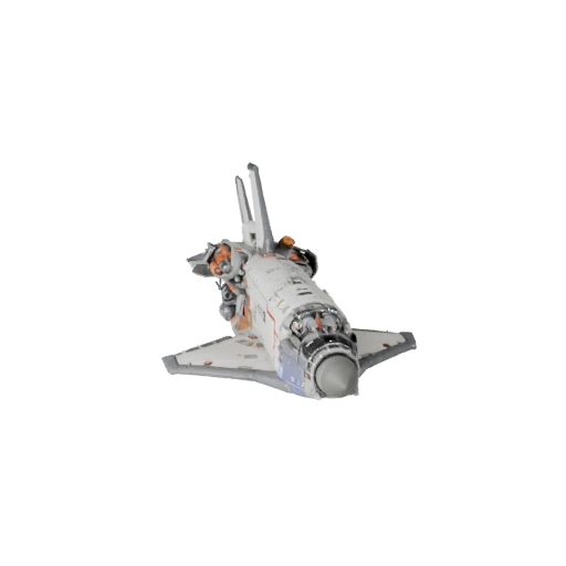 Modelo 3D de Lanzadera Orbital para Blender y Juegos - Realista