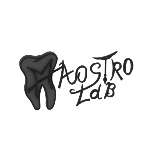 Maestro Lab Tooth Logo 3D Model