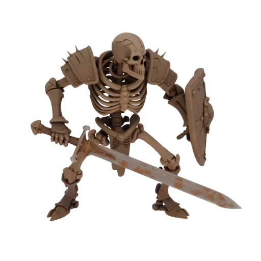 Dark Fantasy Skeleton Warrior STL Pack