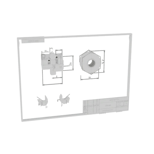 Hexagonal Nut 3D Model