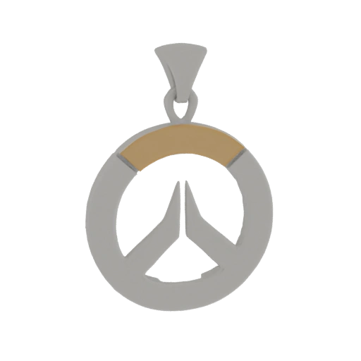 Overwatch Logo Pendant 3D Model