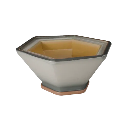 Modern Decor Bowl Stylized 3D model, living room, stylized isometric render, ceramic detail.
