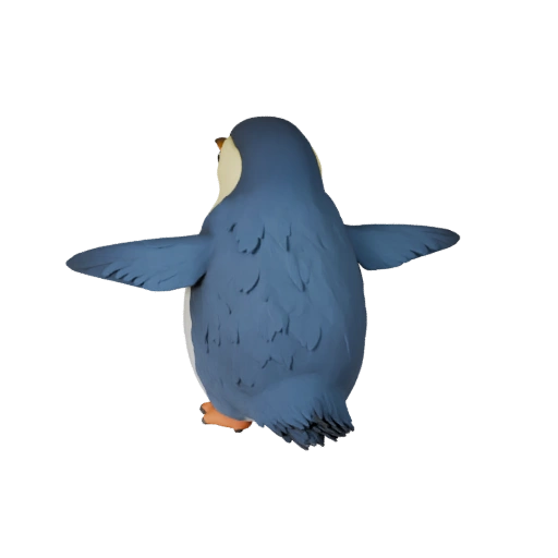 Modelo 3D Pingüino Caricatura - Activo Estilizado para Animación | PBR