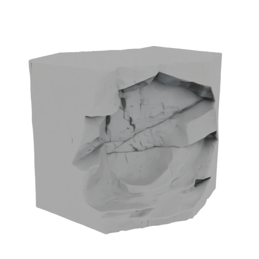 Cracked Rock Cube