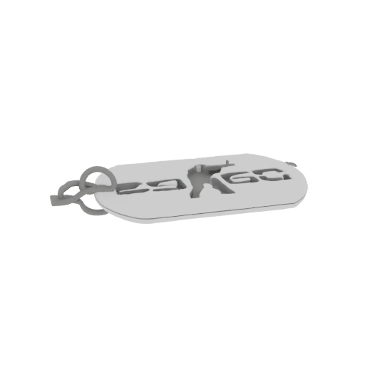 CS:GO Dog Tag Keychain