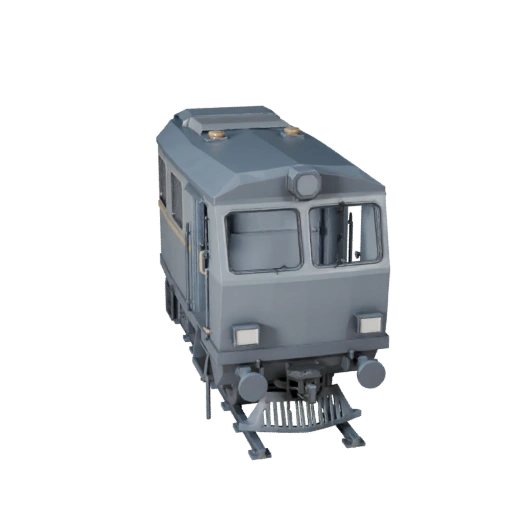 Low Poly Dampflokomotive 3D Modell für Unity & Unreal