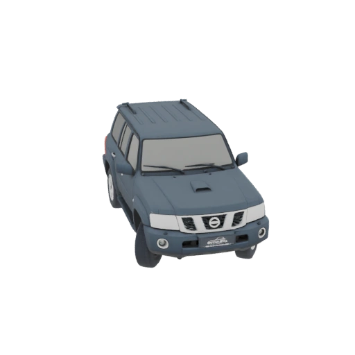Dark Grey SUV 3D Model