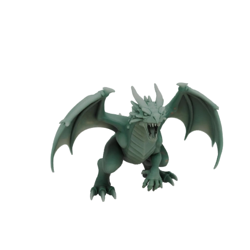 Dragón Jefe de Fantasía Miniatura STL - Aullante