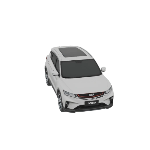 White Geely Coolray X50 SUV with Sunroof