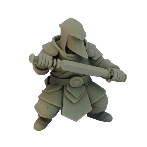 Medieval Dwarf Assassin Miniature STL - Attack