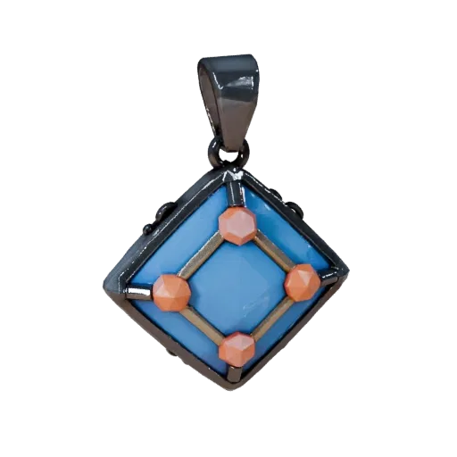 Symbolic Pendant game ready 3D model, isometric studio render, highlighting pendant seams, edges, and finish layers.