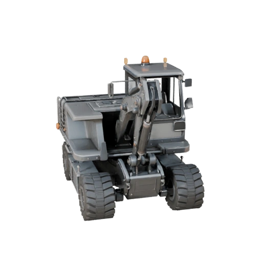Modello 3D Dumper per Blender e Giochi - PBR Realistico