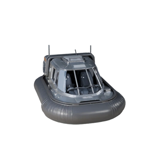 Modello 3D Hovercraft di Salvataggio High Poly per Rendering in Studio