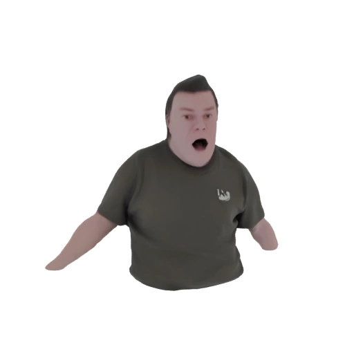 Surprised Man 3D Model