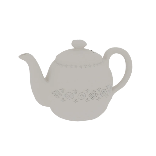Decorative Teapot 3D Model