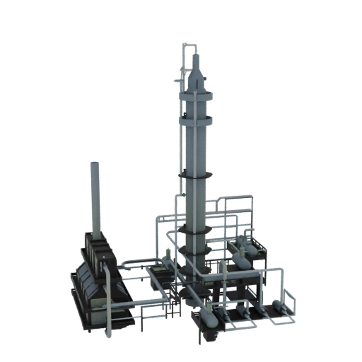 Industrial Refinery Complex 3D Model