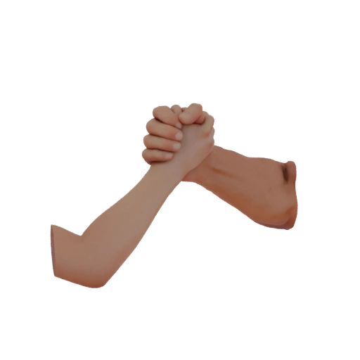 Arm Wrestling Match 3D Model