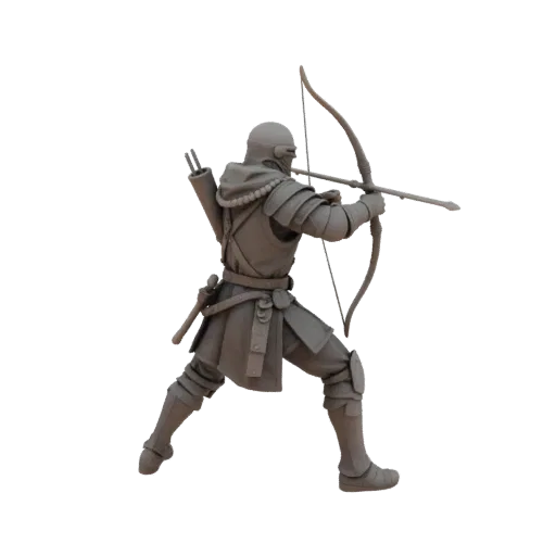 Medieval Ranger Miniature STL - Guard