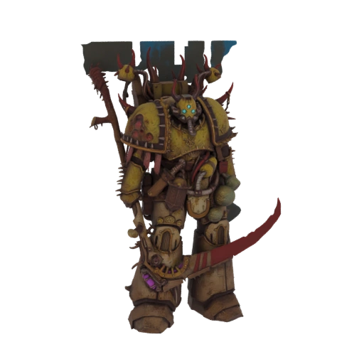 Nurgle Plague Marine with Scythe