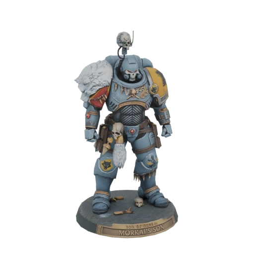 Space Wolf "Morkai's Son" Miniature 3D Model