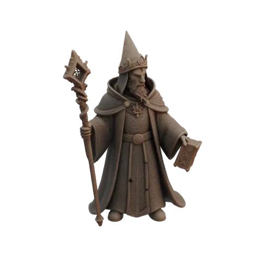 Medieval Wizard Miniature STL