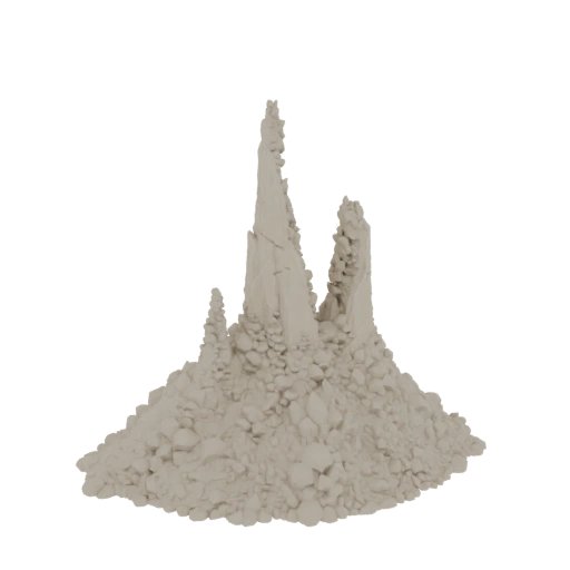 Jagged Rock Spire Cluster
