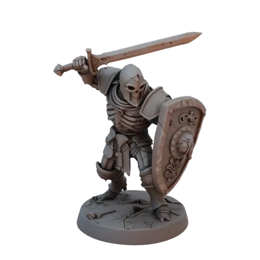 Fantasy Skeleton Warrior Miniature STL