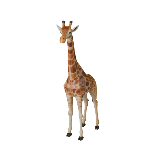 Modèle 3D Girafe Low Poly - Asset Unity avec FBX | Libre de droits