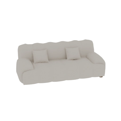 Plush Sofa 3D Model