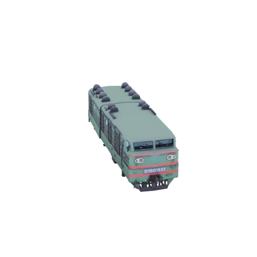 VL80K Electric Locomotive 3D Model