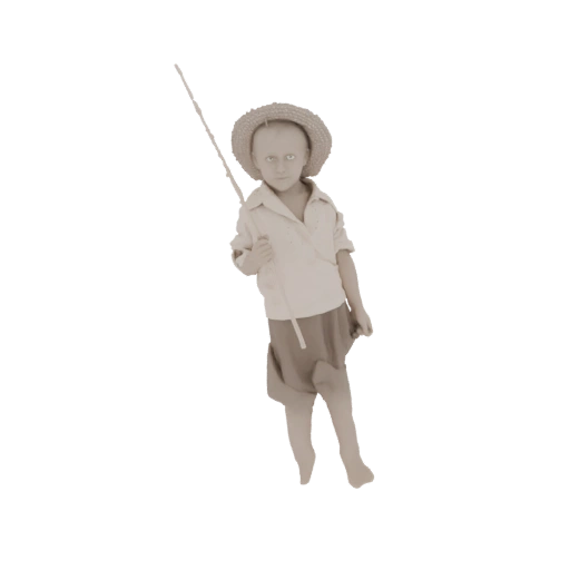 Young Fisherman with Straw Hat