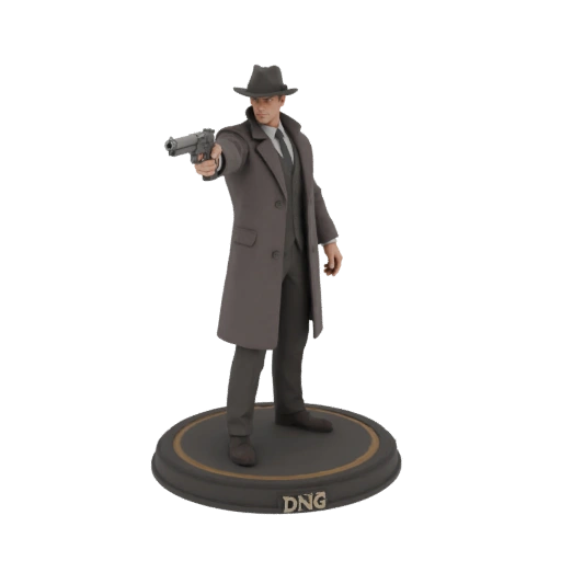 Detective Figure with Gun