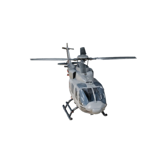 Modelo 3D de Helicóptero de Resgate Pronto para Jogo para Uso em Tempo Real