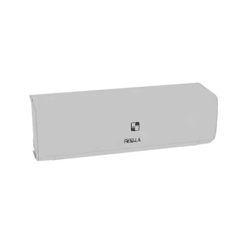 3D model of a white ABBIA branded air conditioner unit with a black logo.