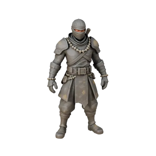 Realistic Command Ninja Character Model - Rigged